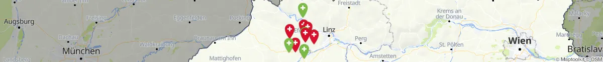 Map view for Pharmacies emergency services nearby Stroheim (Eferding, Oberösterreich)